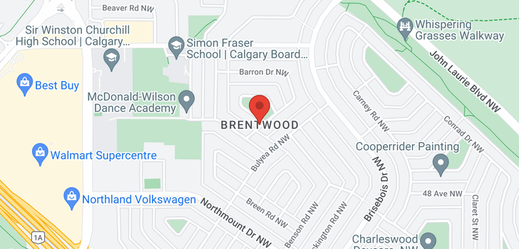 map of #804 30 BRENTWOOD CM NW